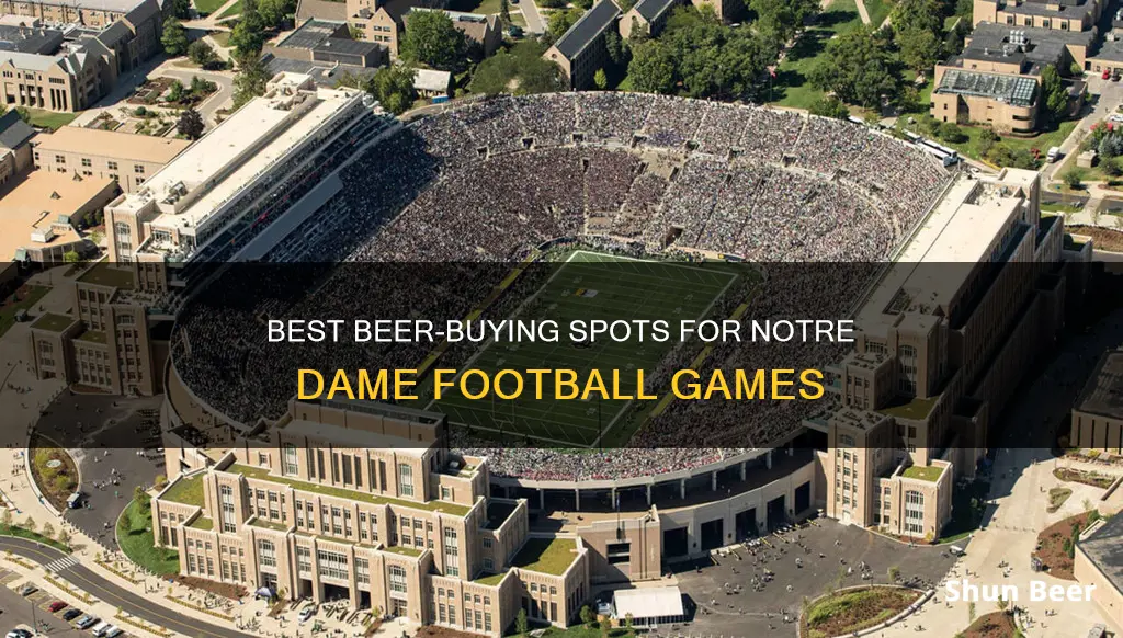 where can i buy beer on notre dame football games