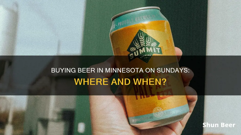 where can i buy beer on sunday in minnesota