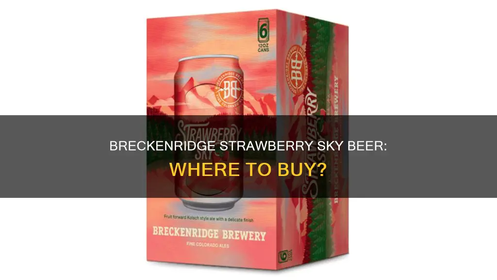 where can i buy breckenridge strawberry sky beer