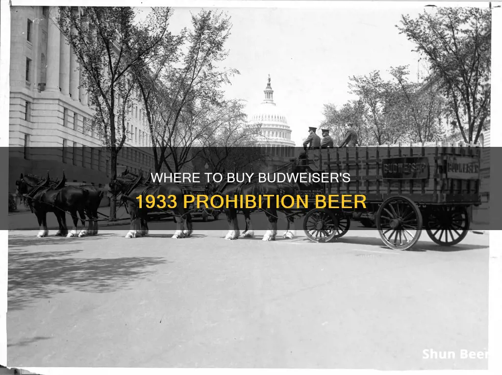 where can i buy budweiser 1933 prohibition beer