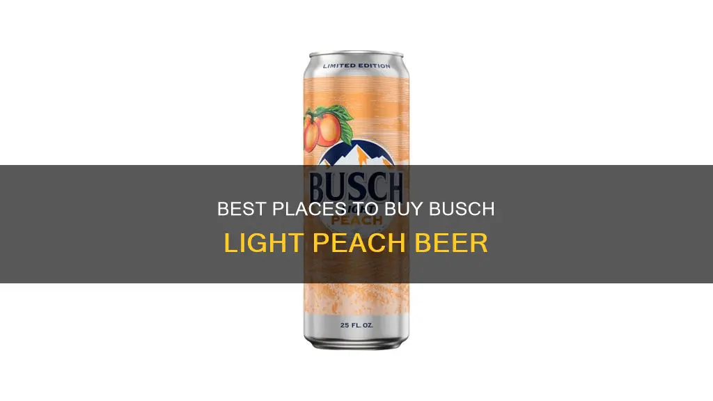 where can i buy busch light peach beer