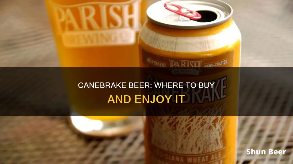 where can i buy canebrake beer