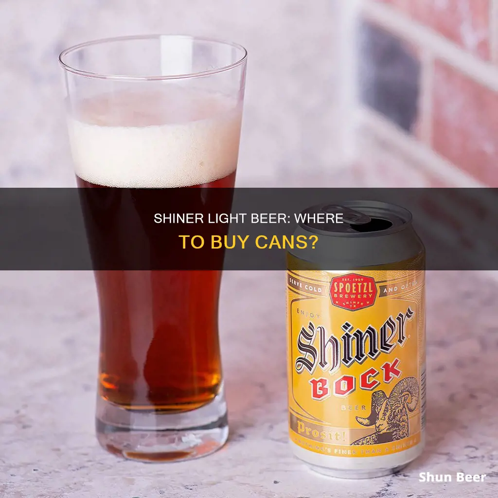 where can i buy cans of shiner light beer