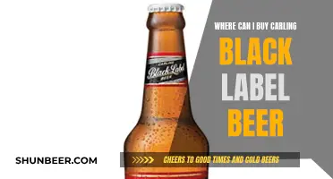 Black Label Beer: Where to Buy Carling's Signature Brew