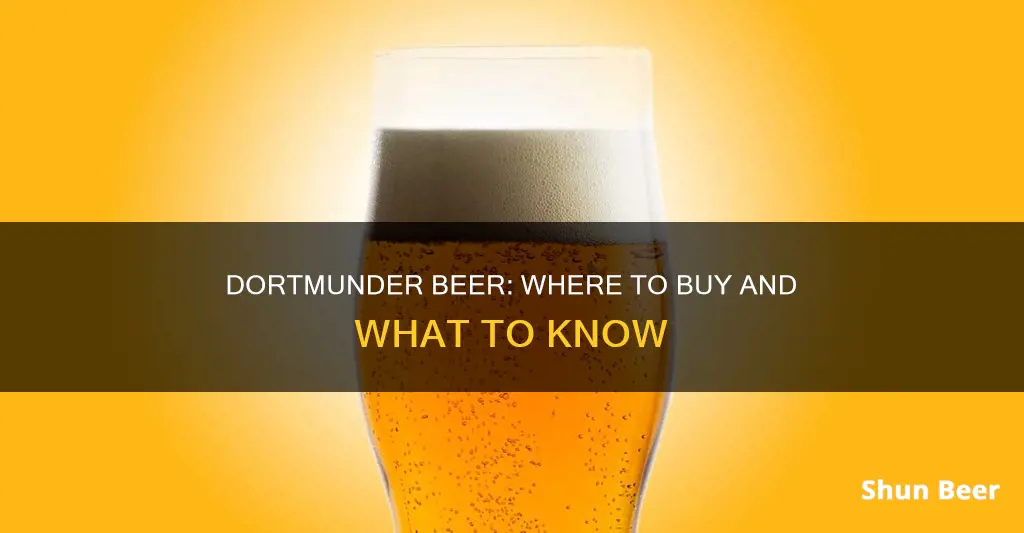 where can i buy dortmunder beer