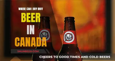 Duff Beer: Where Canadians Can Buy It