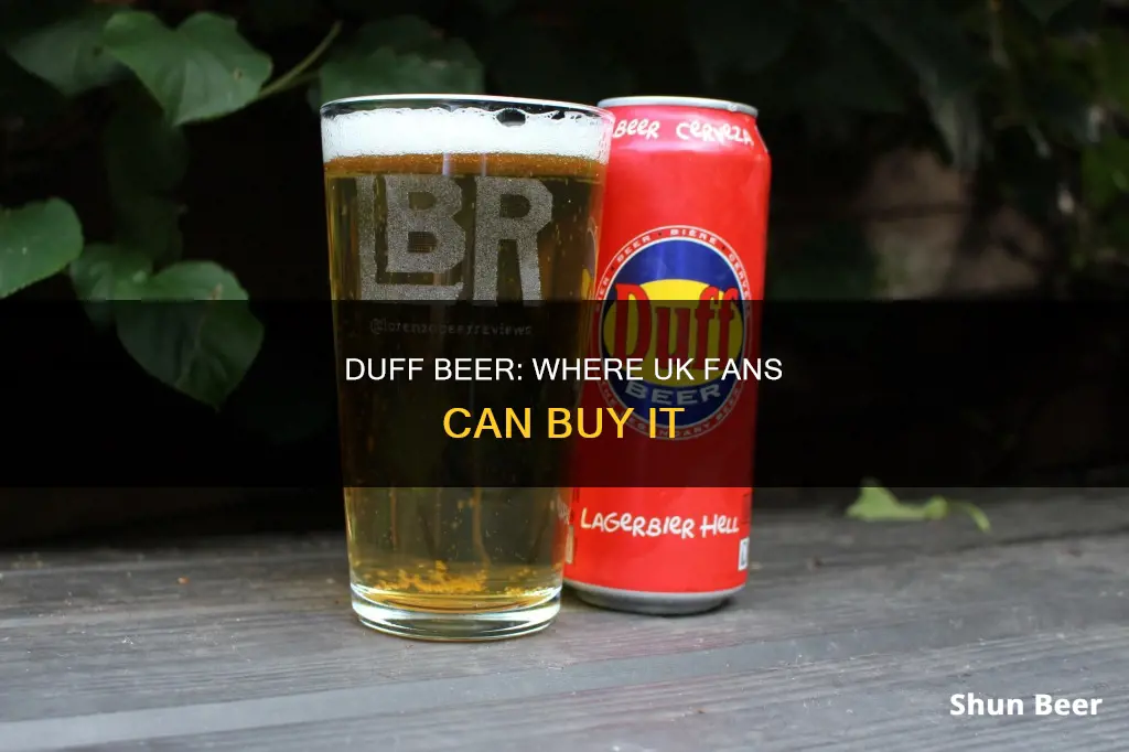 where can i buy duff beer uk