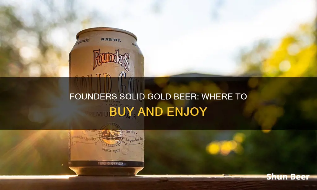 where can i buy founders solid gold beer