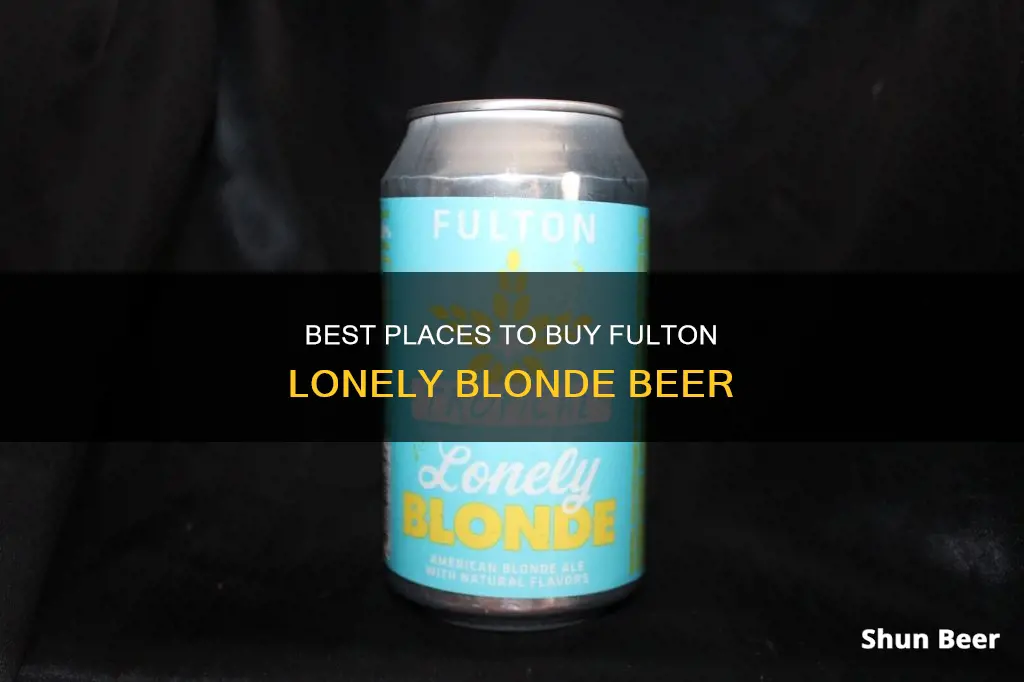 where can i buy fulton lonely blonde beer