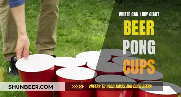 Giant Beer Pong Cups: Where to Buy Them?