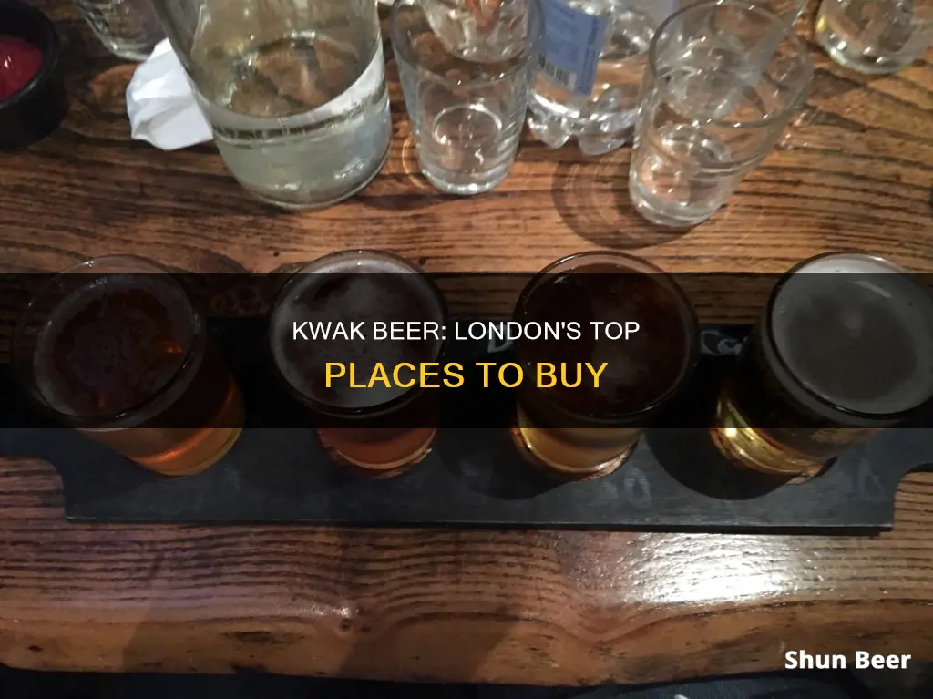 where can i buy kwak beer in london