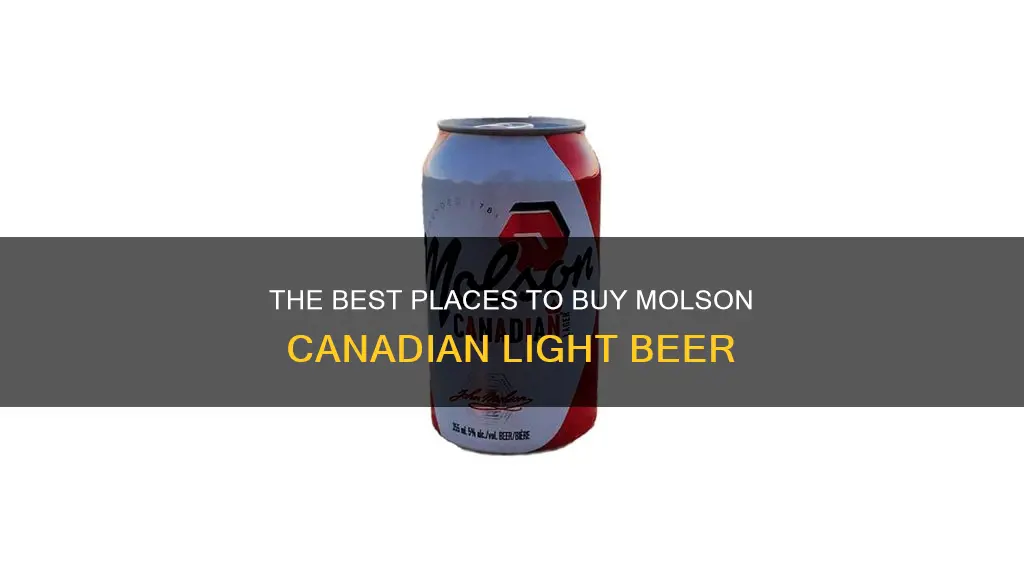 where can i buy molson canadian light beer