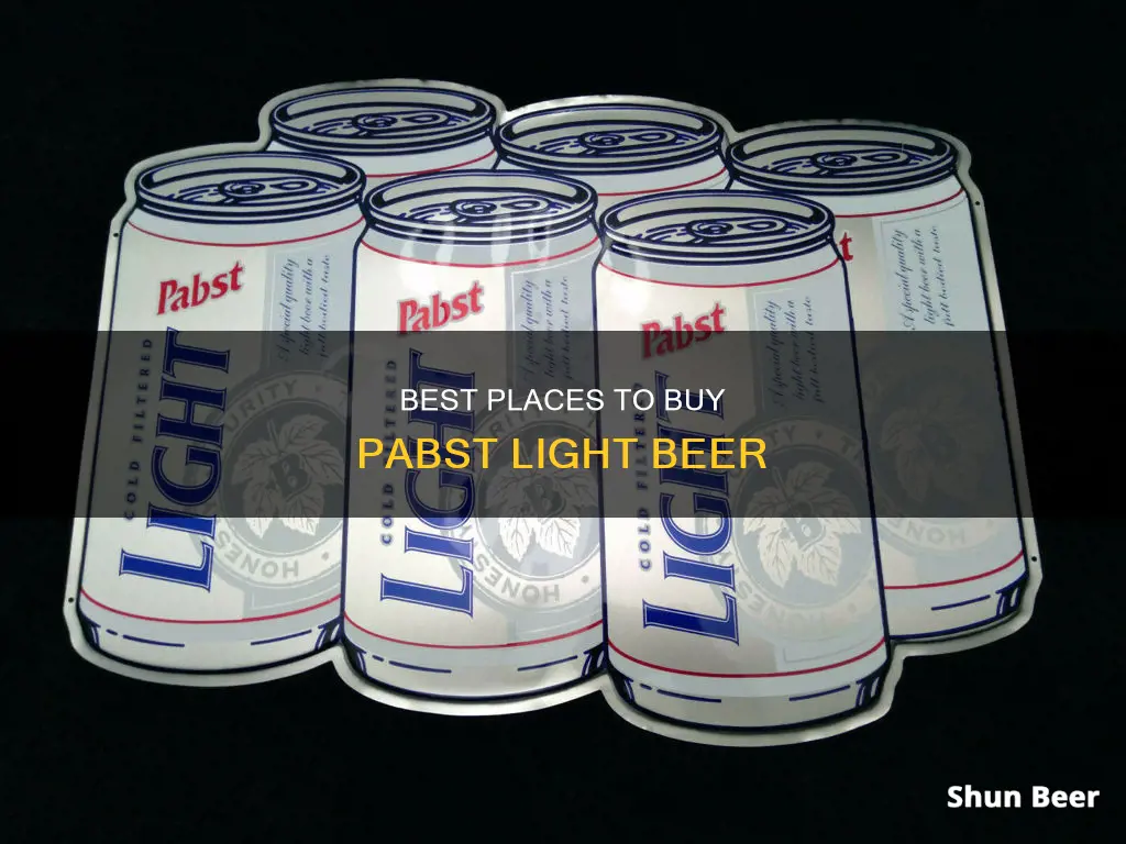 where can i buy pabst light beer