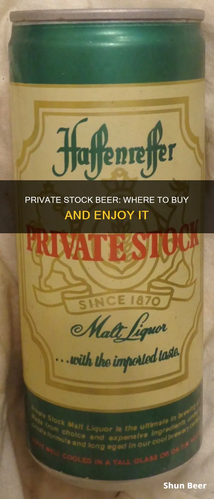 where can i buy private stock beer