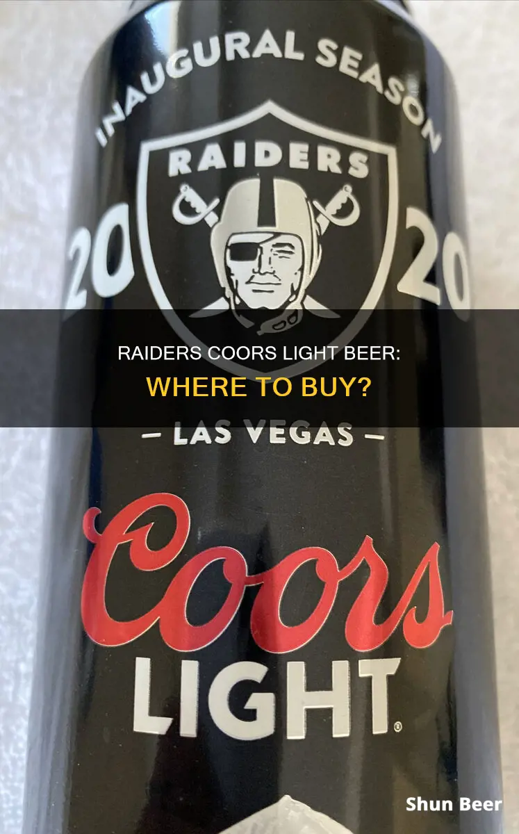 Raiders Coors Light Beer: Where To Buy? 