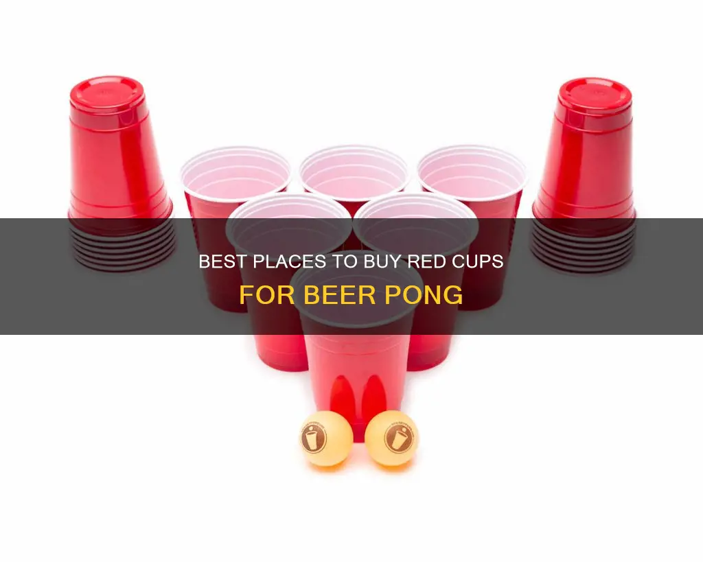 where can i buy red cups for beer pong