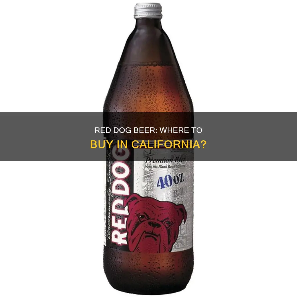 where can i buy red dog beer in california