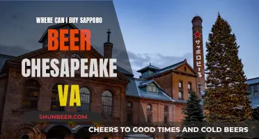 Sapporo Beer: Best Chesapeake, VA Buying Spots