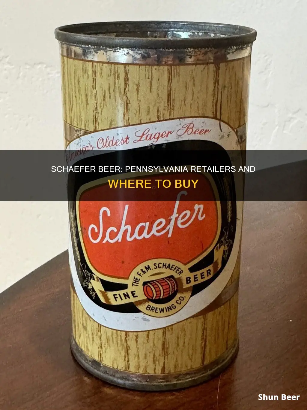 where can i buy schaefer beer in pennsylvania