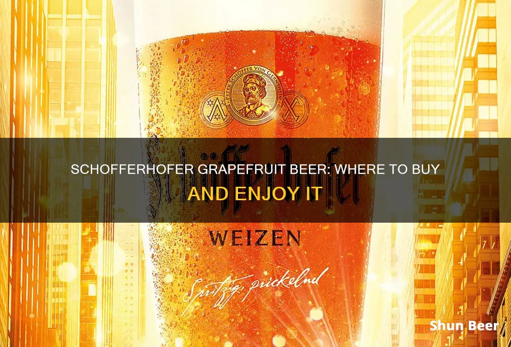 where can i buy schofferhofer grapefruit beer