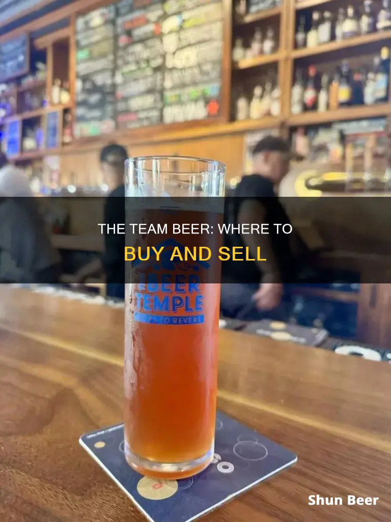 where can i buy sell the team beer