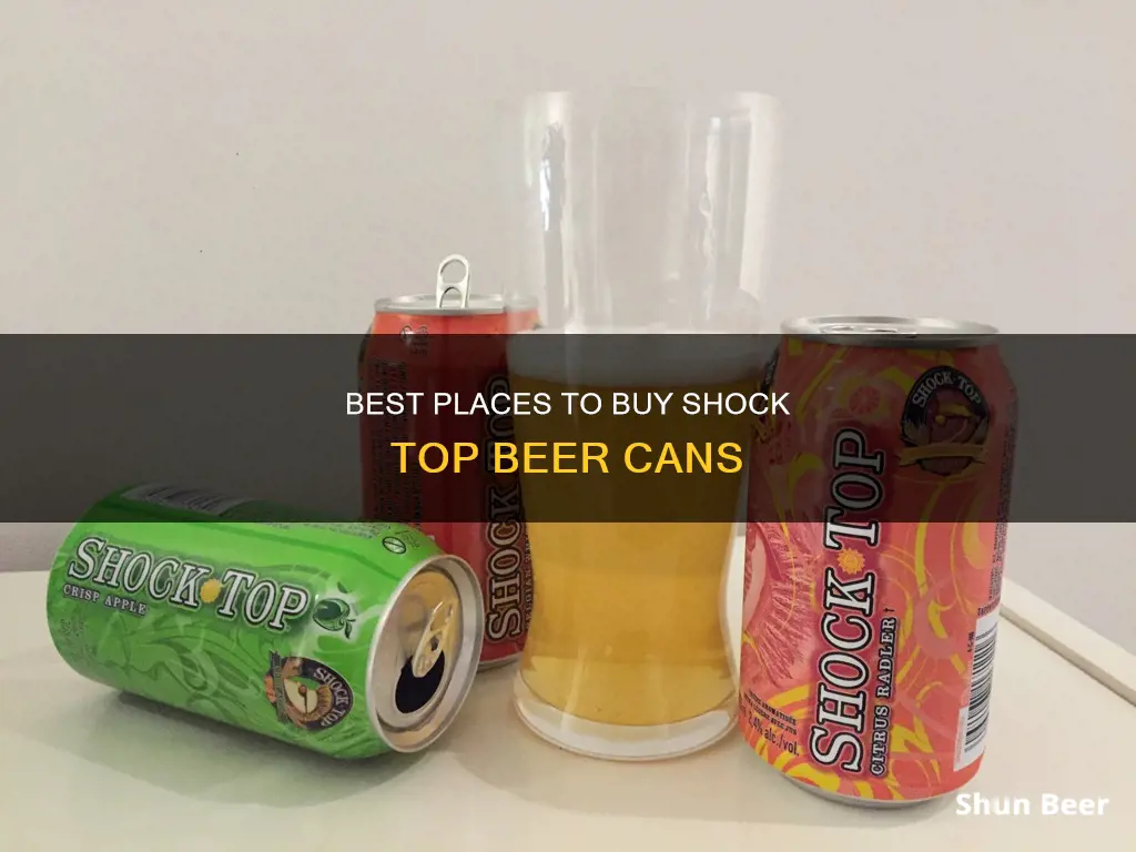 where can i buy shock top beer in cans