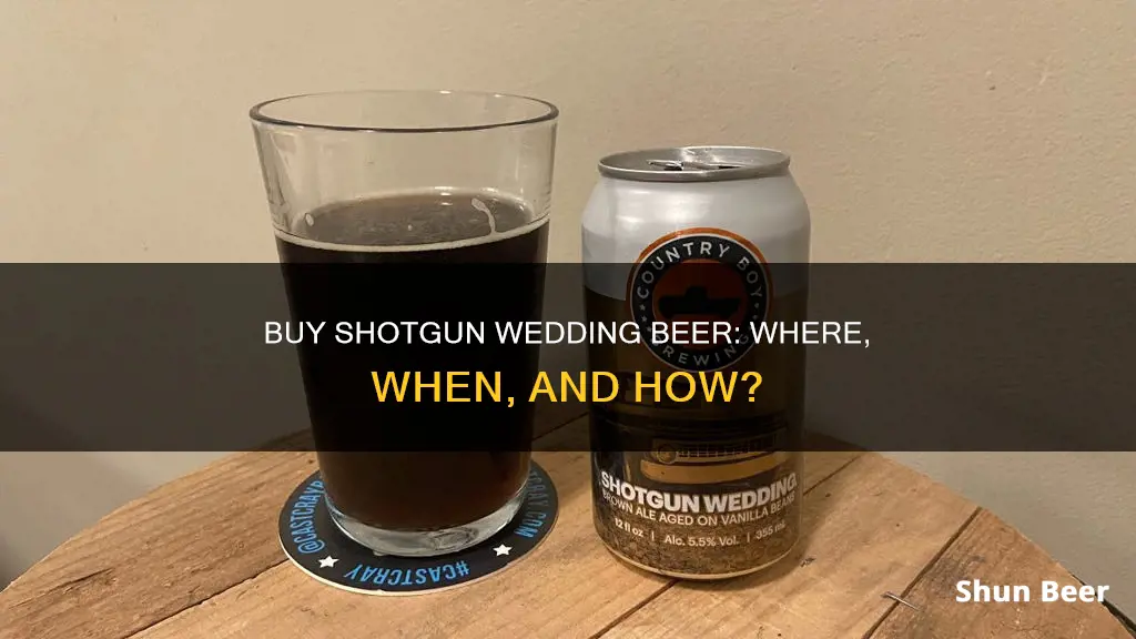 where can i buy shotgun wedding beer