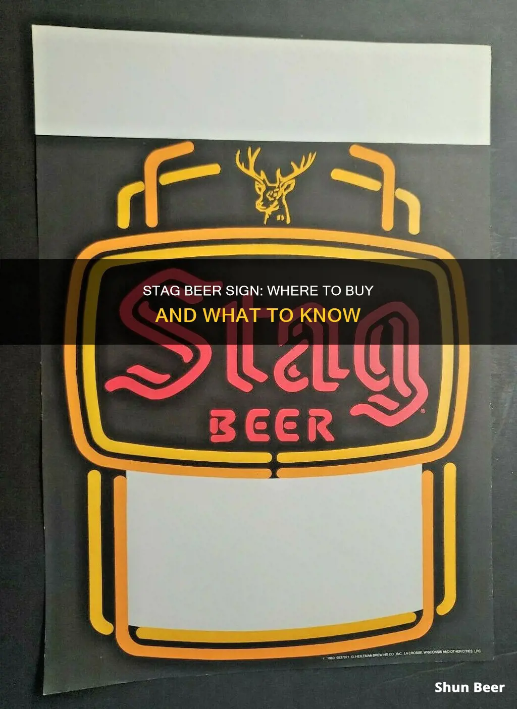 where can i buy stag beer sign