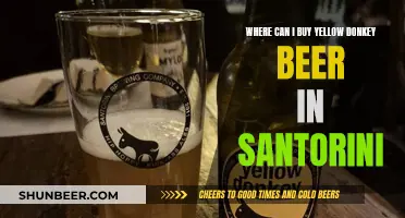 Yellow Donkey Beer: Where to Buy in Santorini