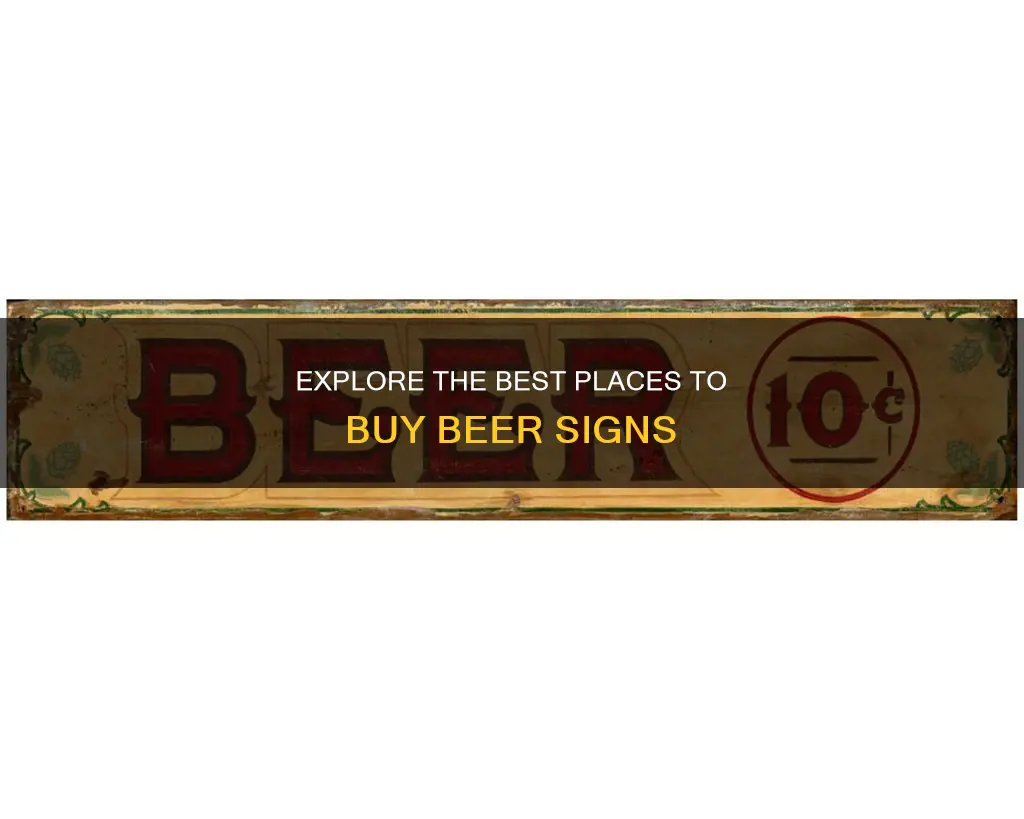 where can you buy beer signs