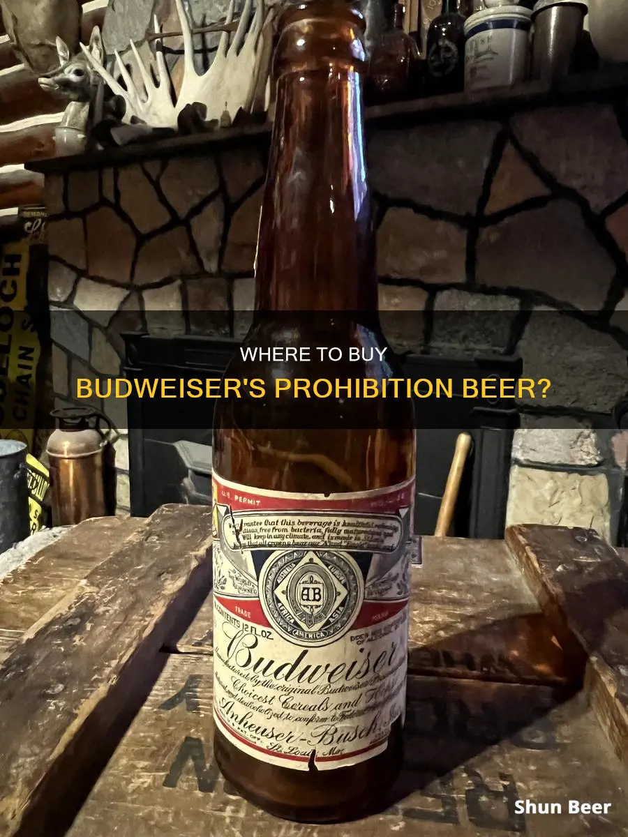 where can you buy budweiser prohibition beer