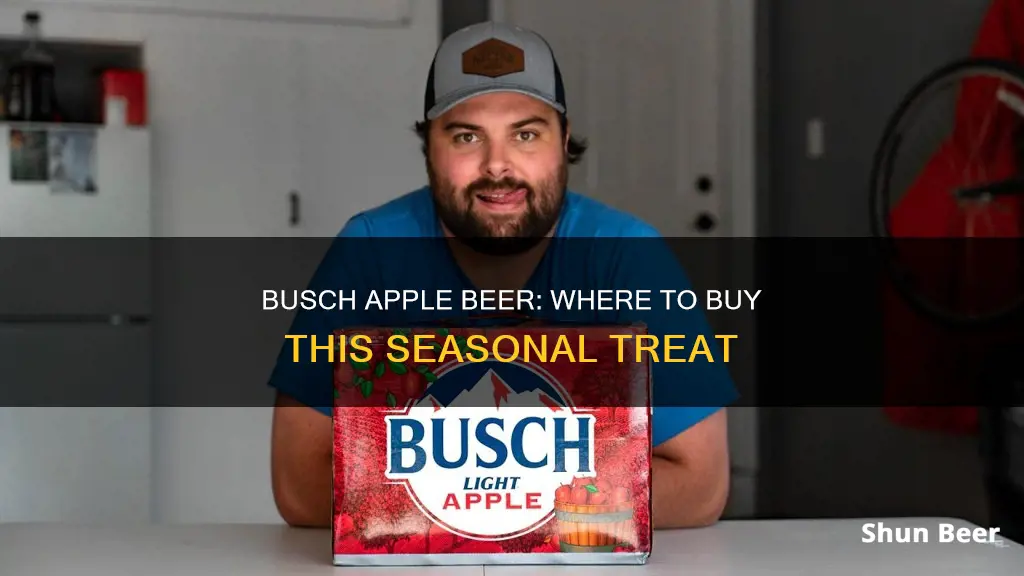 where can you buy busch apple beer