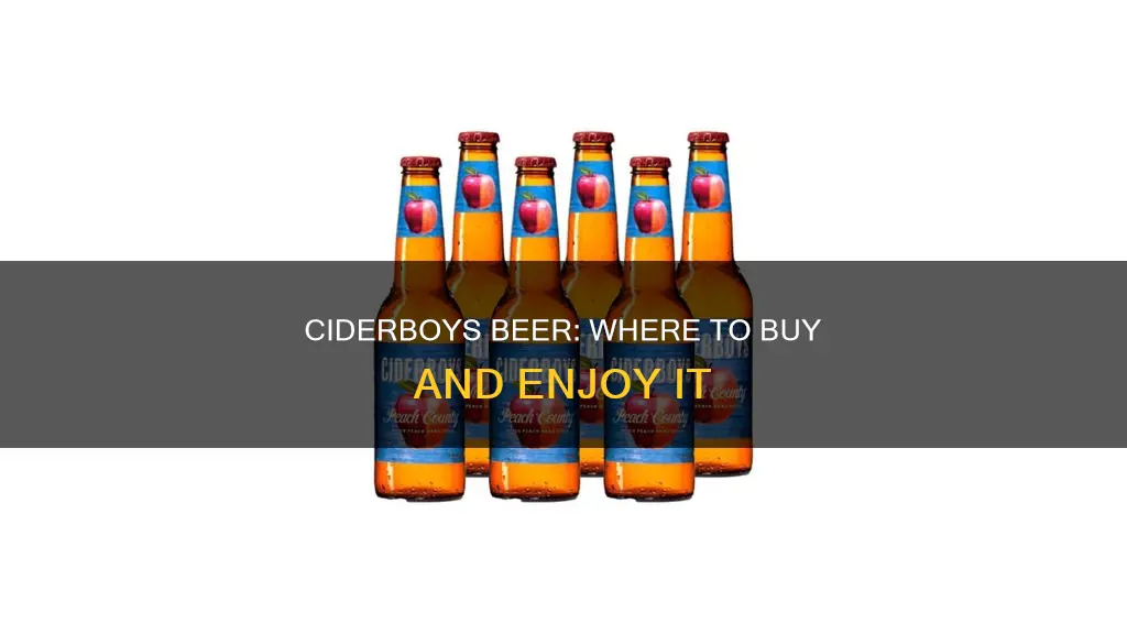 where can you buy ciderboys beer