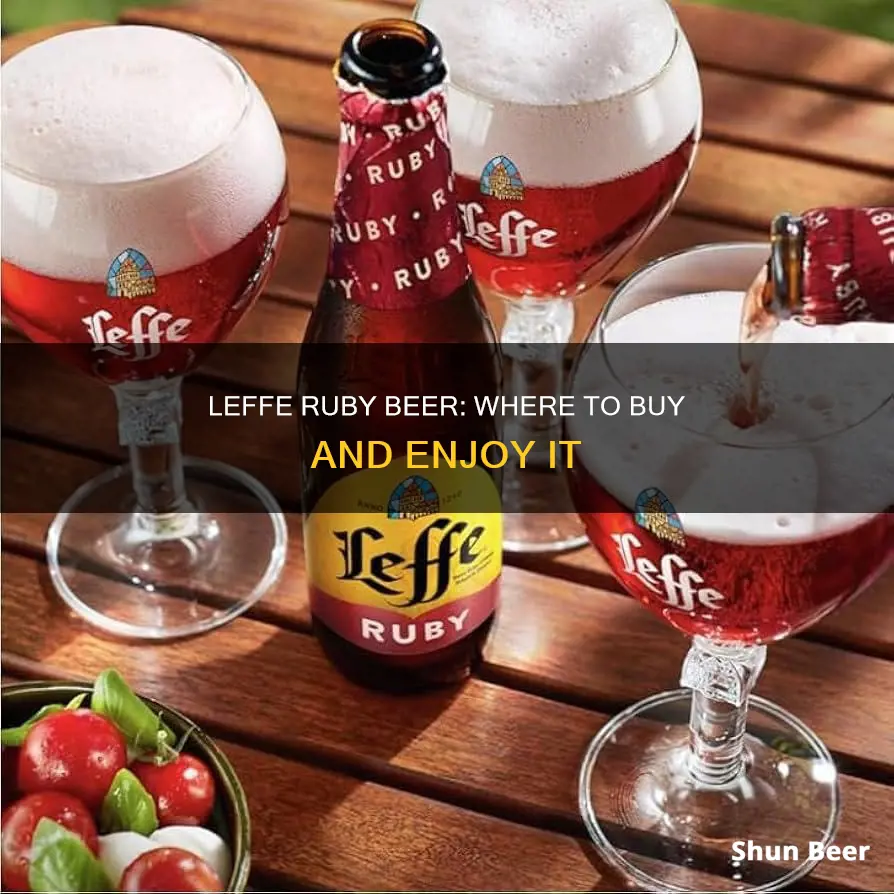 where can you buy leffe ruby beer