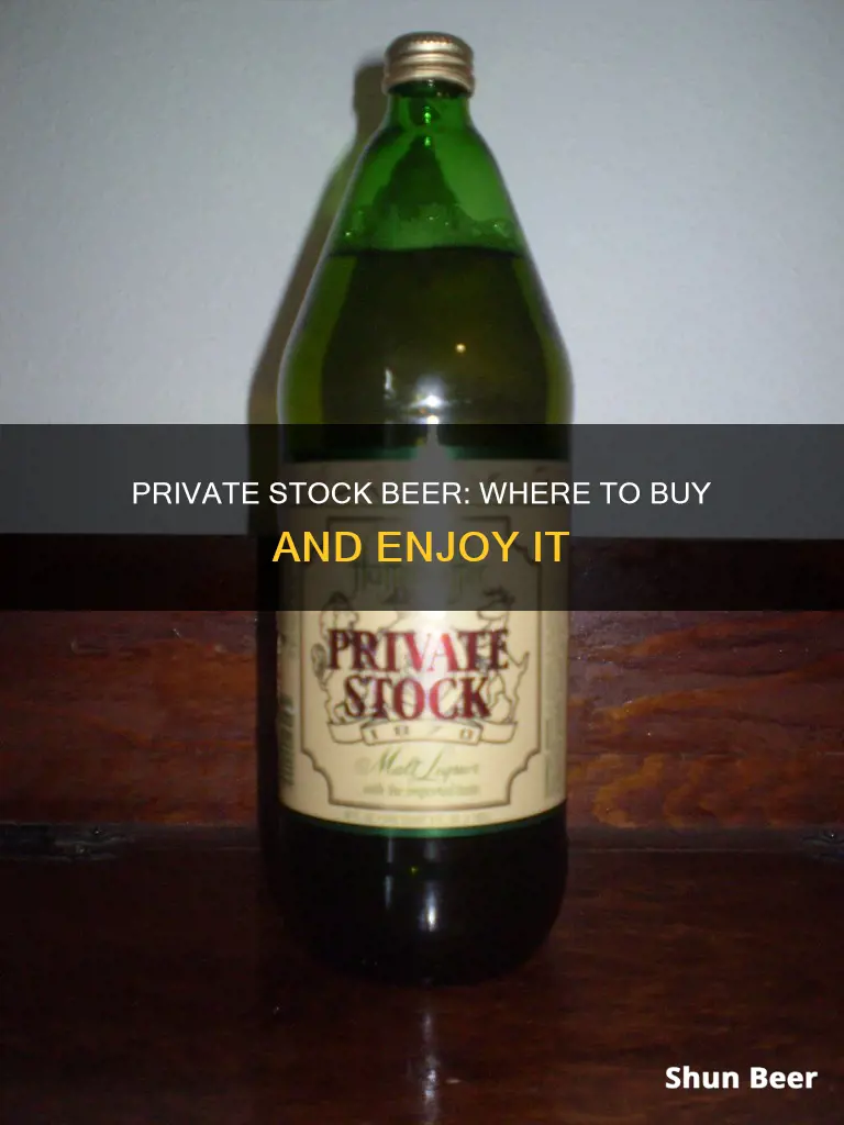 where can you buy private stock beer