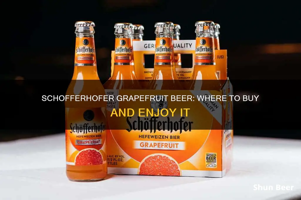 where can you buy schofferhofer grapefruit beer