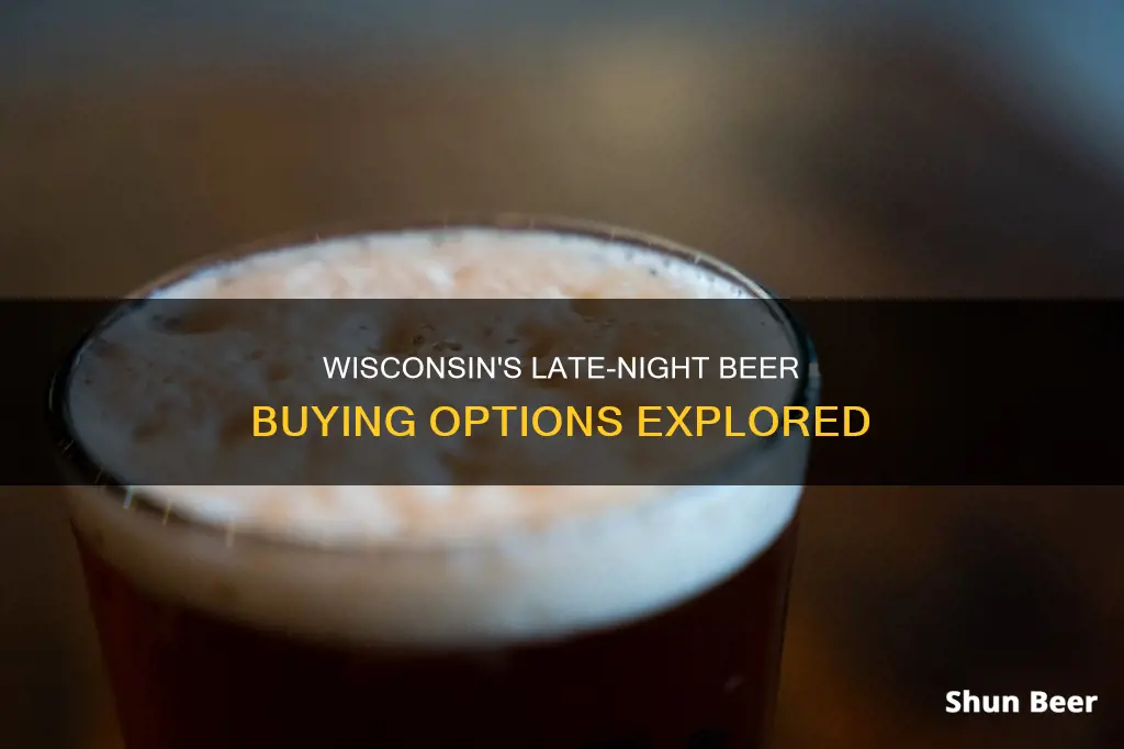 where in wisconsin can you buy beer after 9