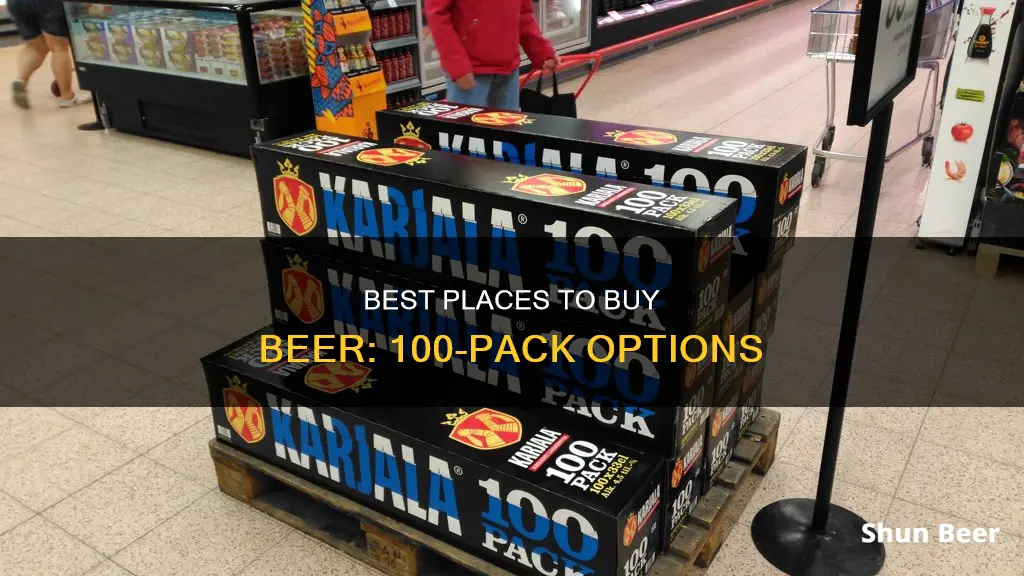 where to buy 100 pack of beer