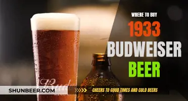 Vintage Budweiser Beer: Where to Buy the 1933 Classic