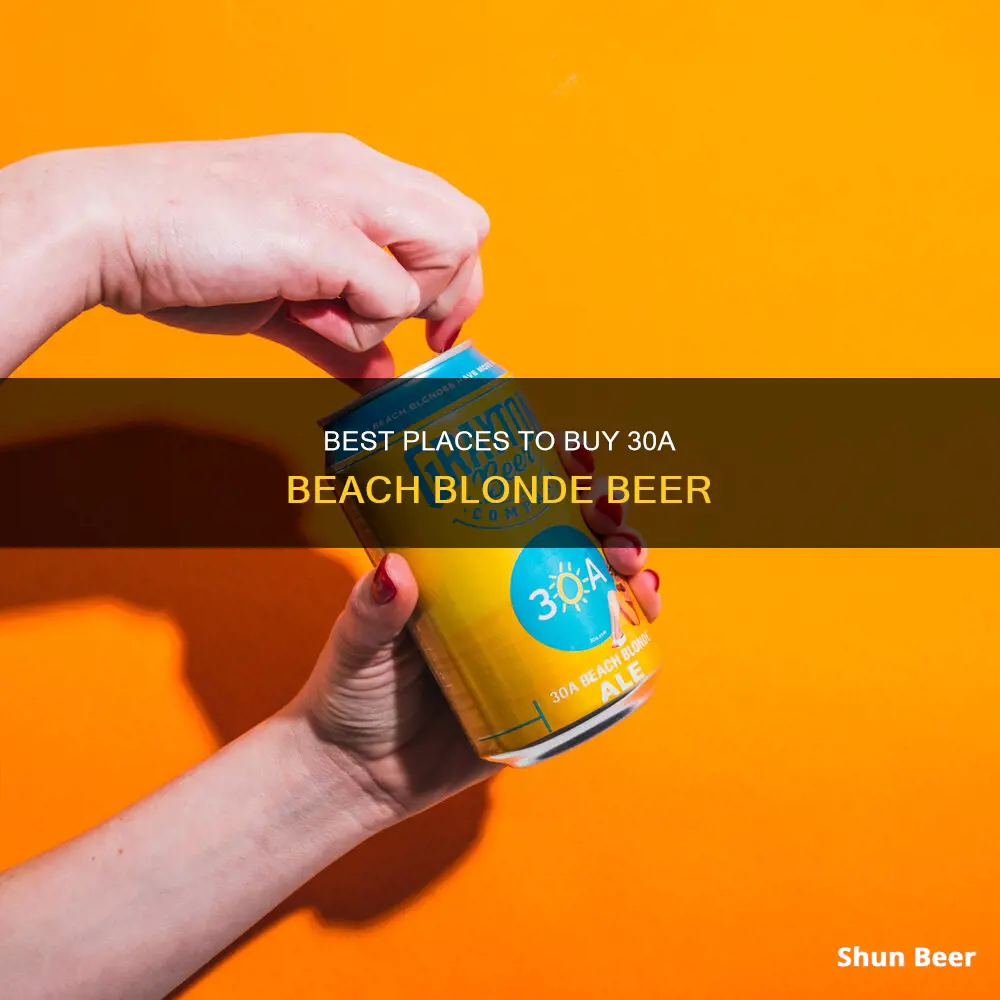 where to buy 30a beach blonde beer