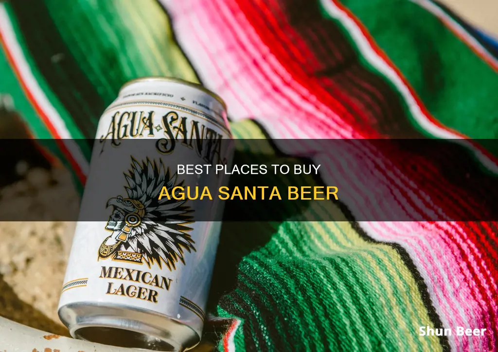 where to buy agua santa beer