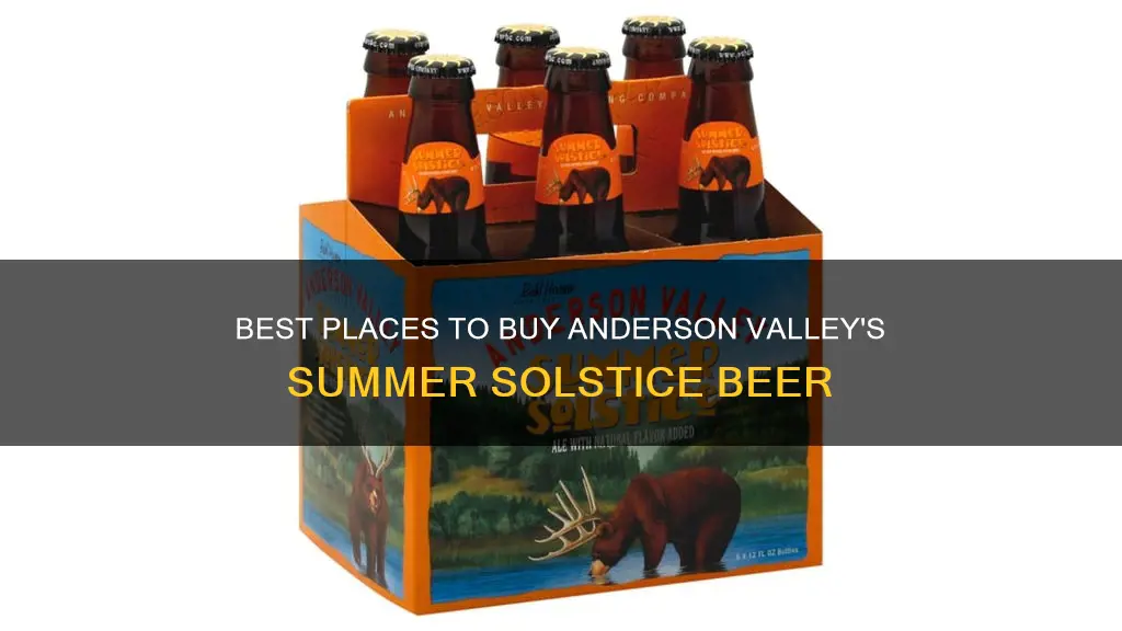 where to buy anderson valley summer solstice beer