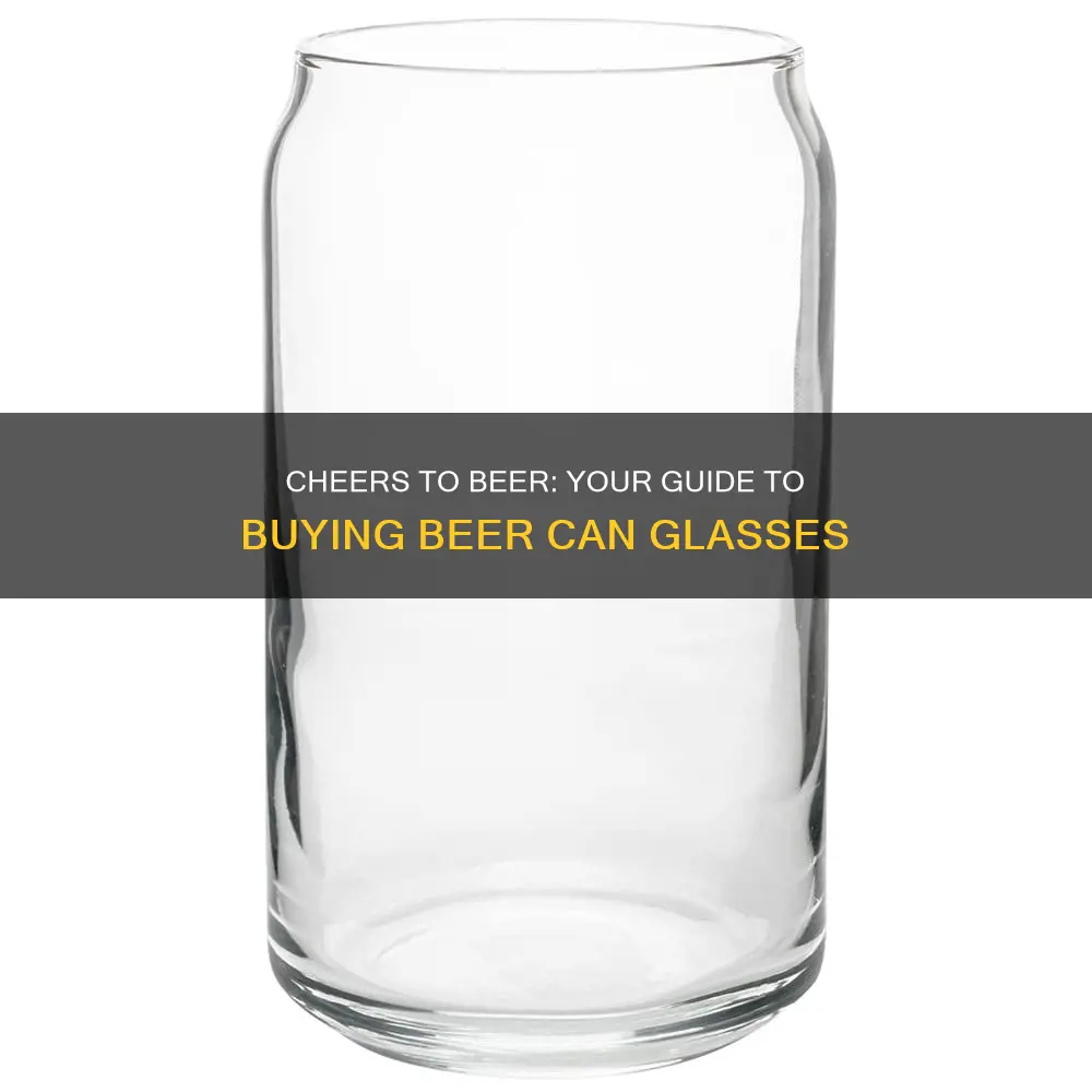 where to buy beer can glasses