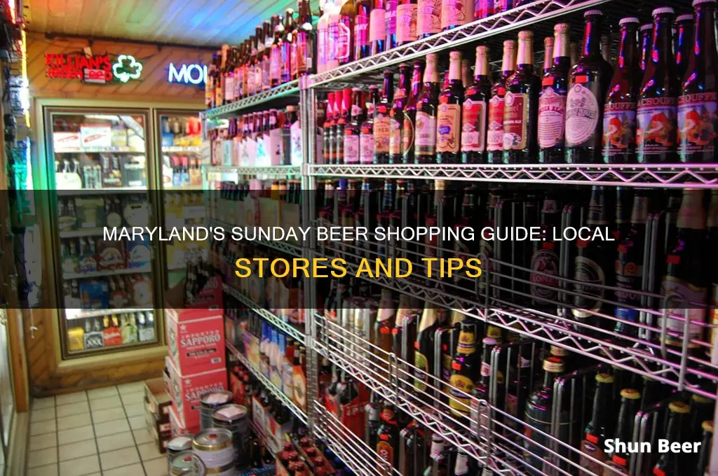 where to buy beer in maryland on sunday