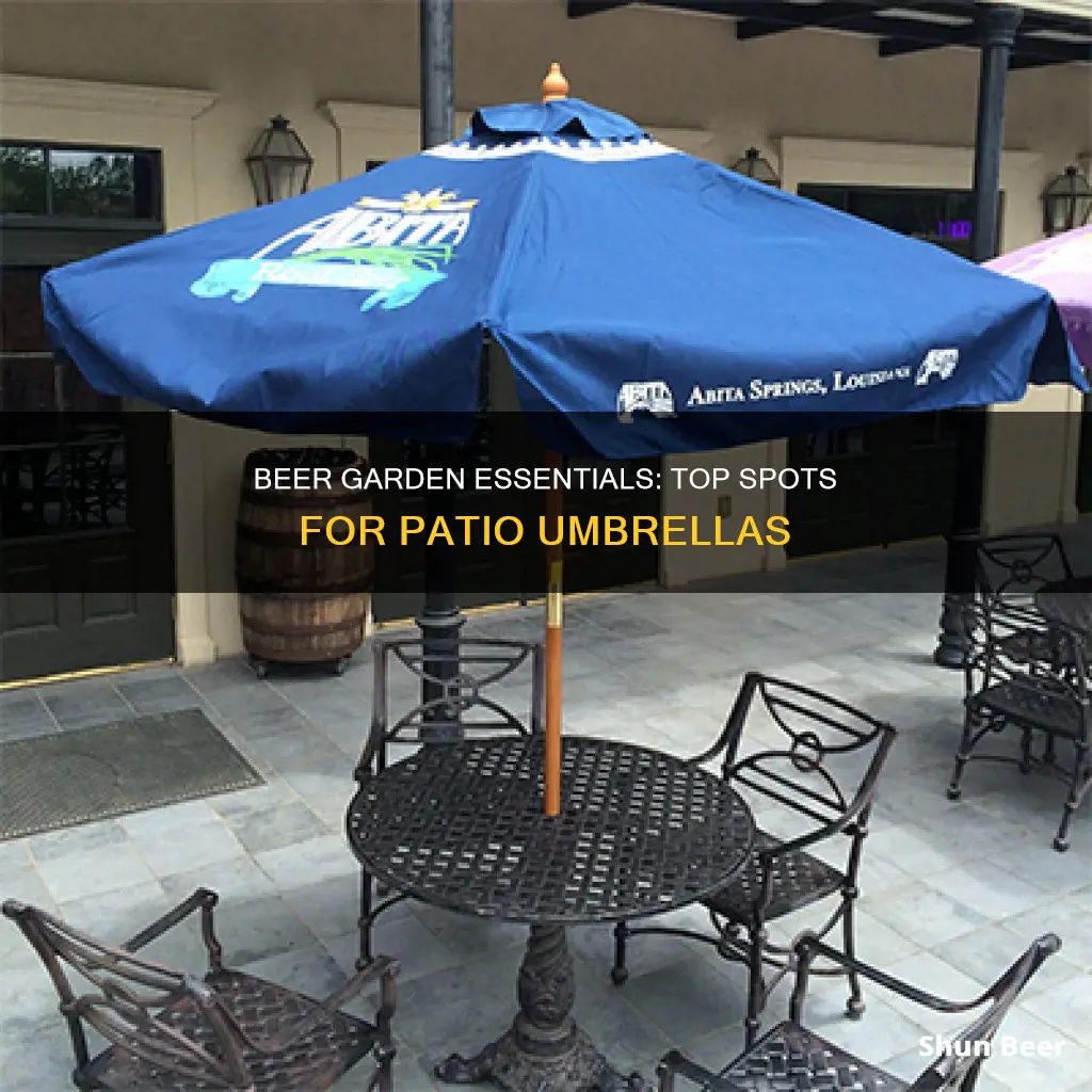 where to buy beer patio umbrellas