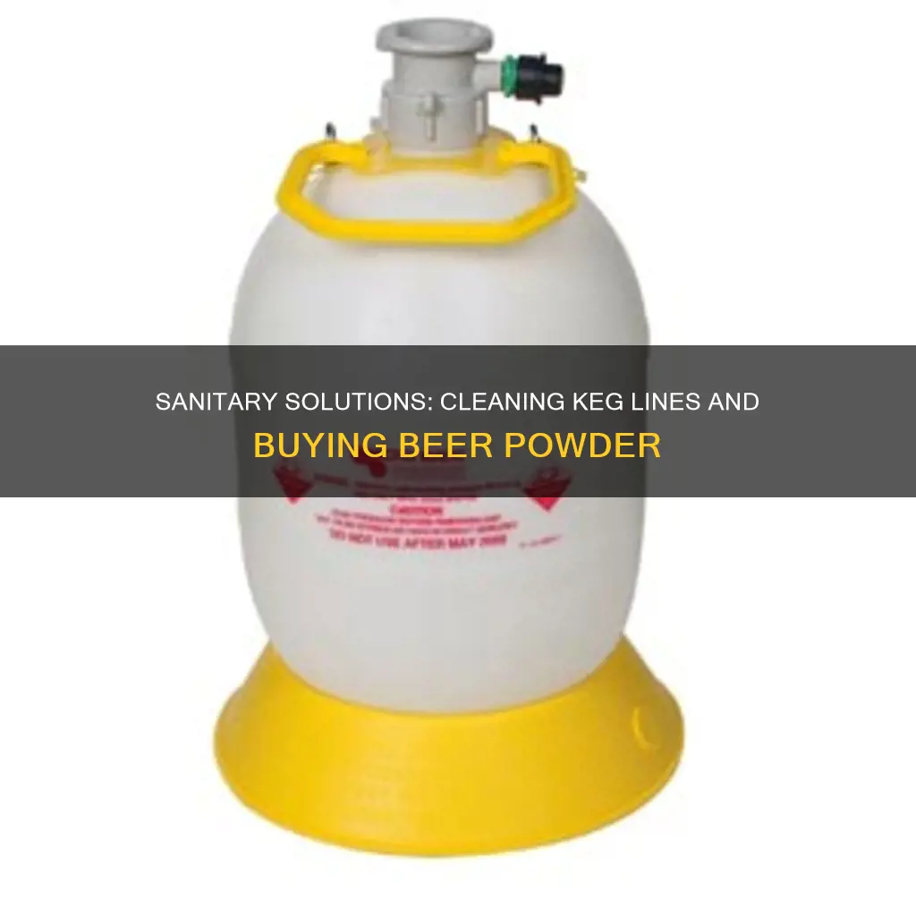 where to buy beer sanitary powder cleaning keg lines