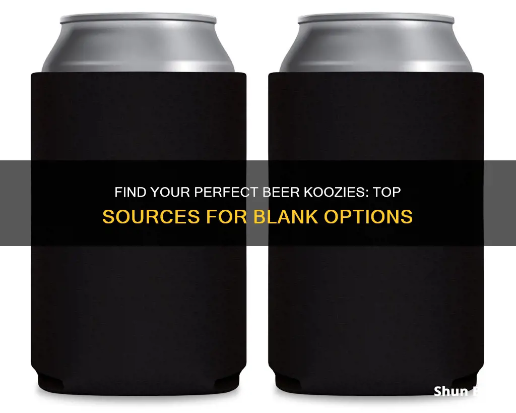 where to buy blank beer koozies