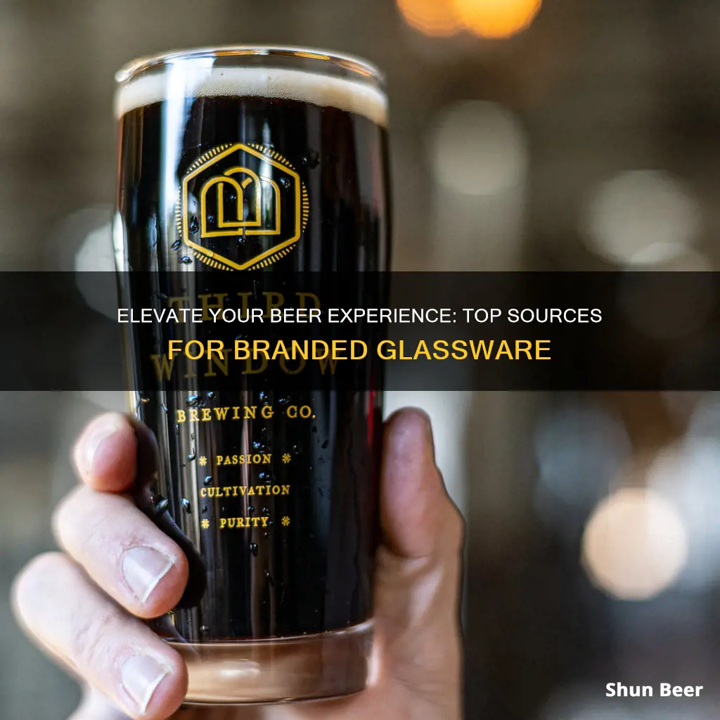 where to buy branded beer glasses