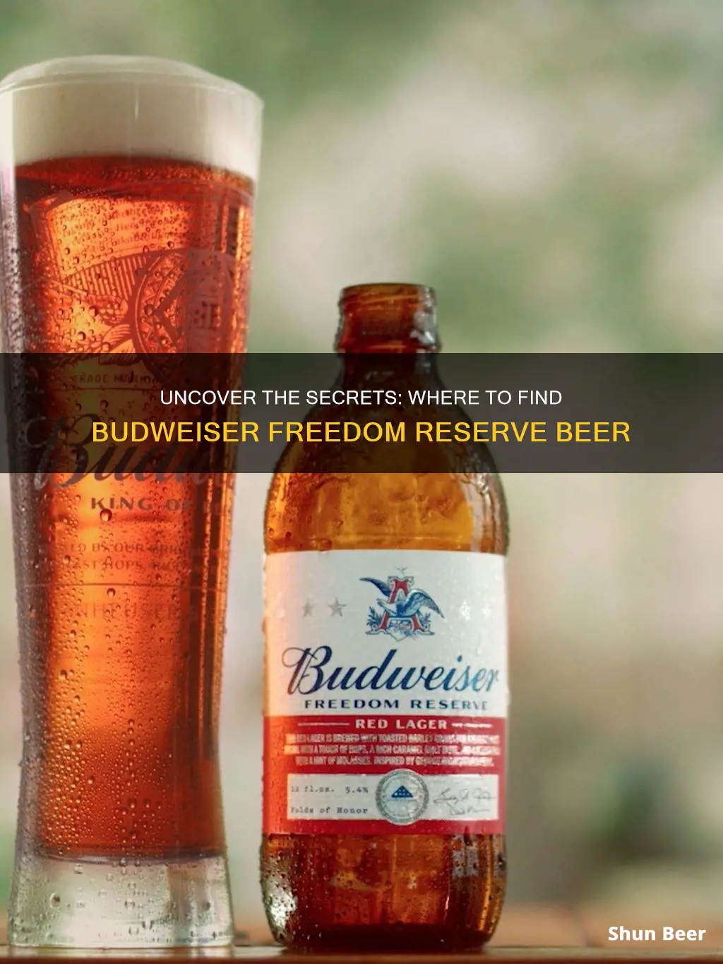 where to buy budweiser freedom reserve beer