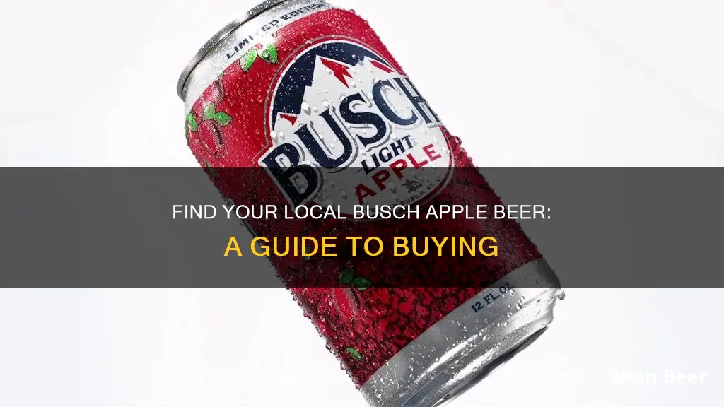 where to buy busch apple beer